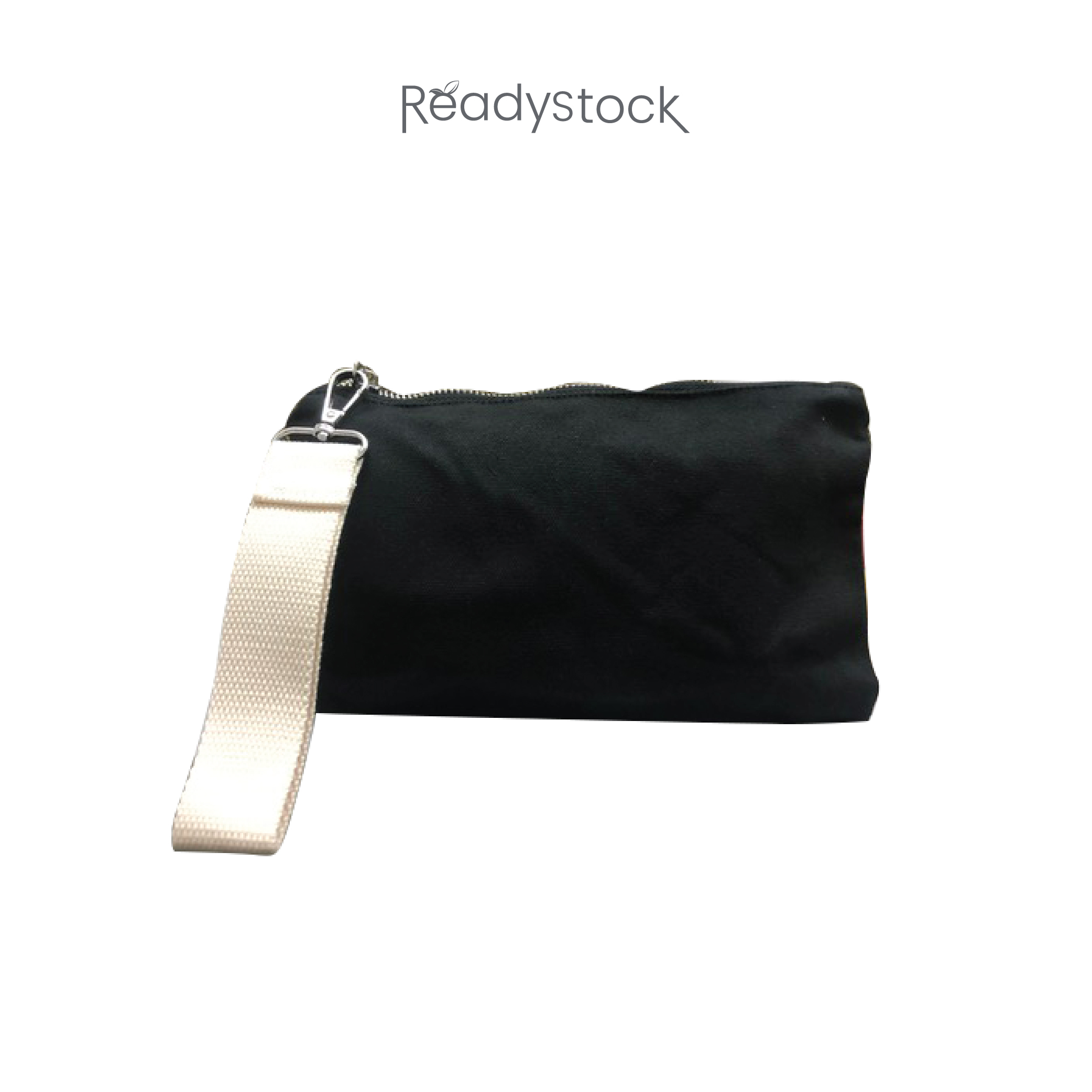 Canvas Zip Pouch With Handle
