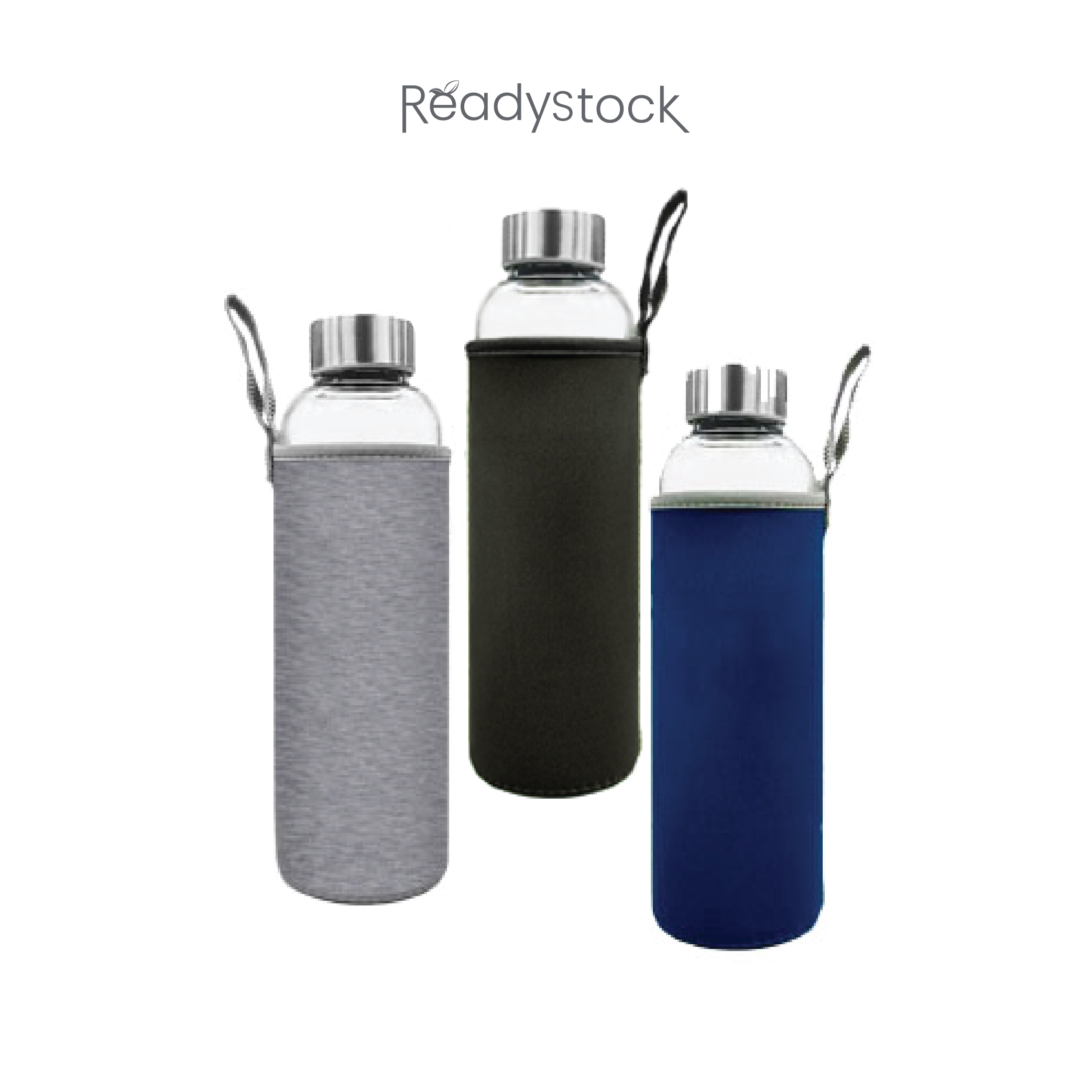 Glass Bottle With Neoprene Pouch