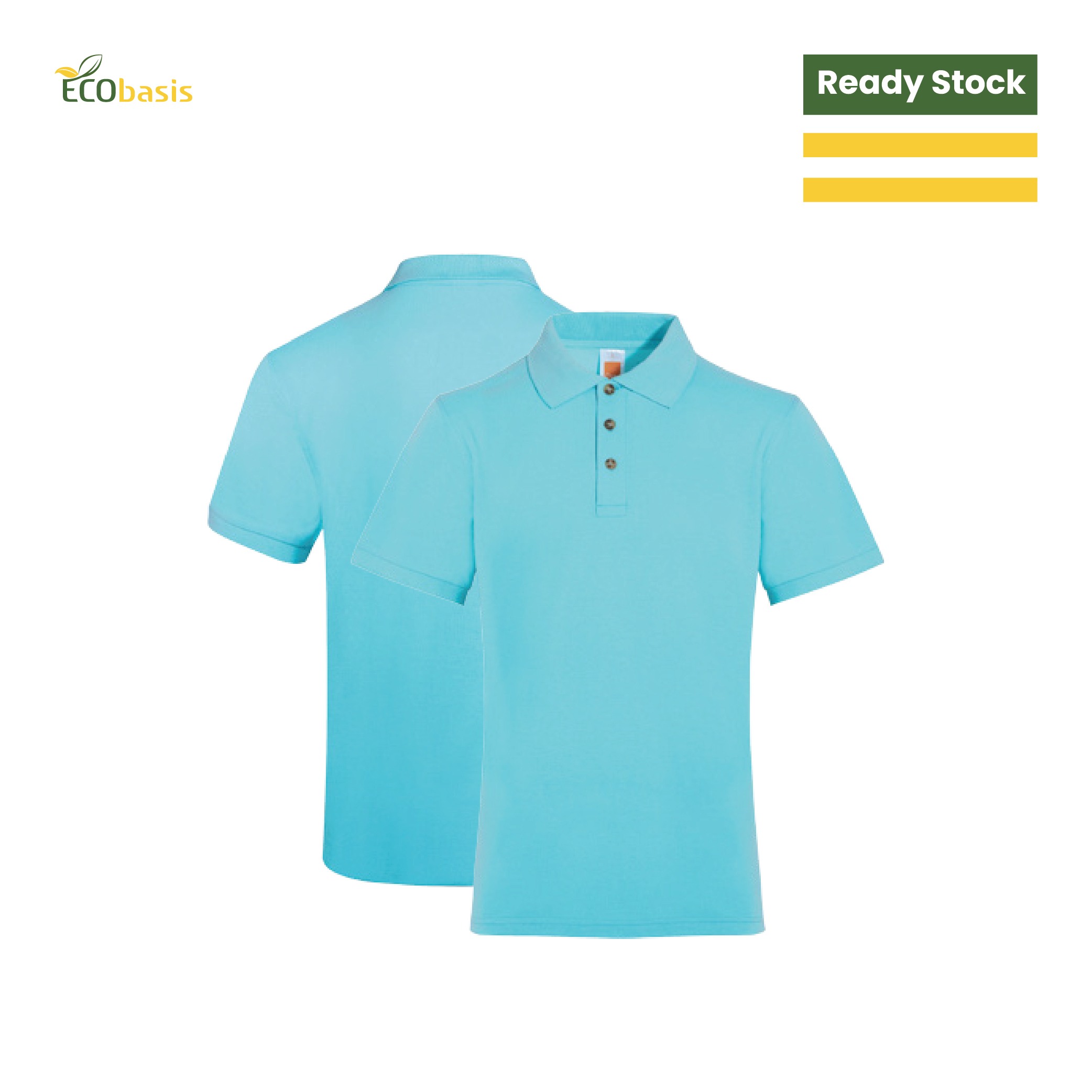 E35C01 Unisex CVC Cotton Short Sleeve Polo Shirt