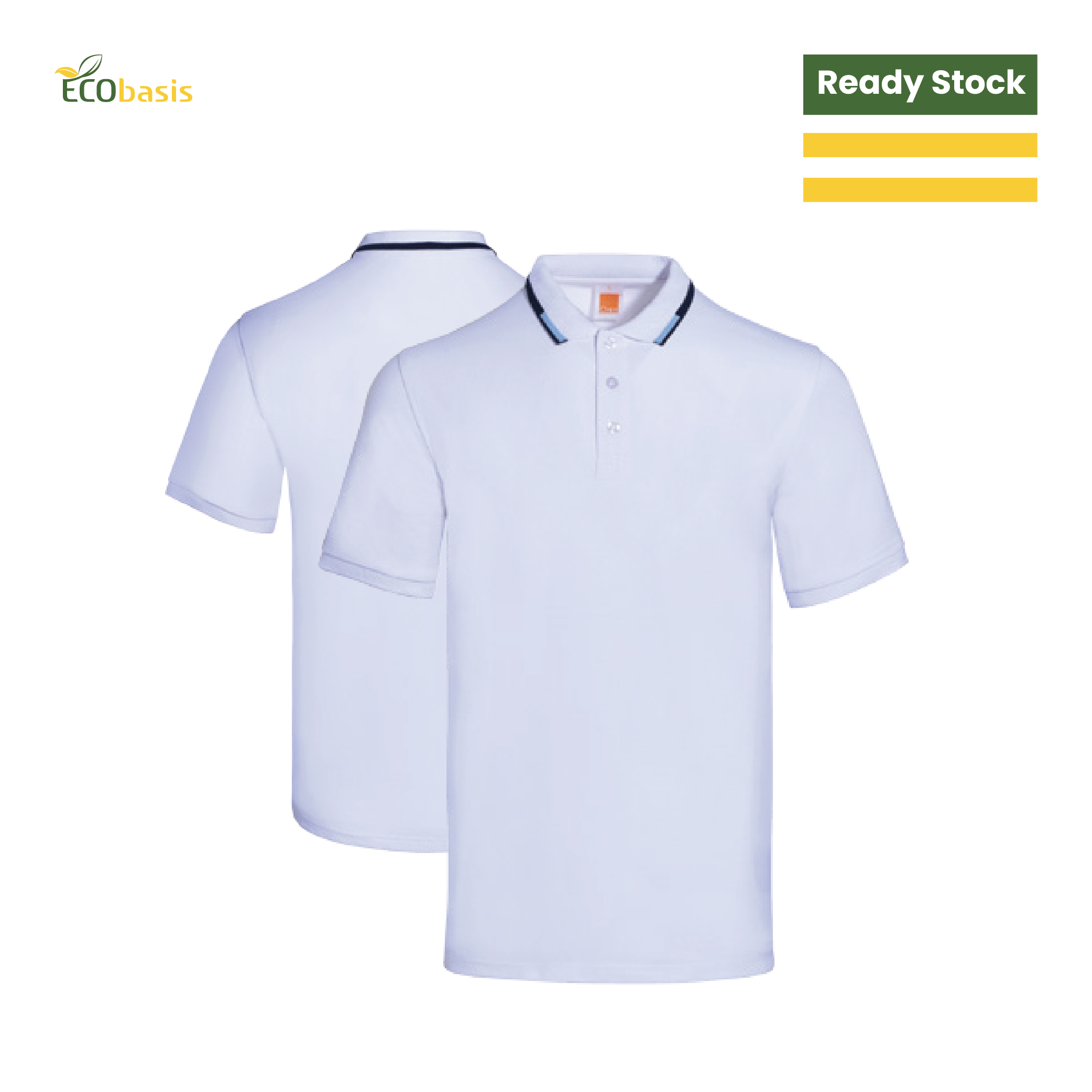 E35C25 Unisex CVC Cotton Short Sleeve Polo Shirt