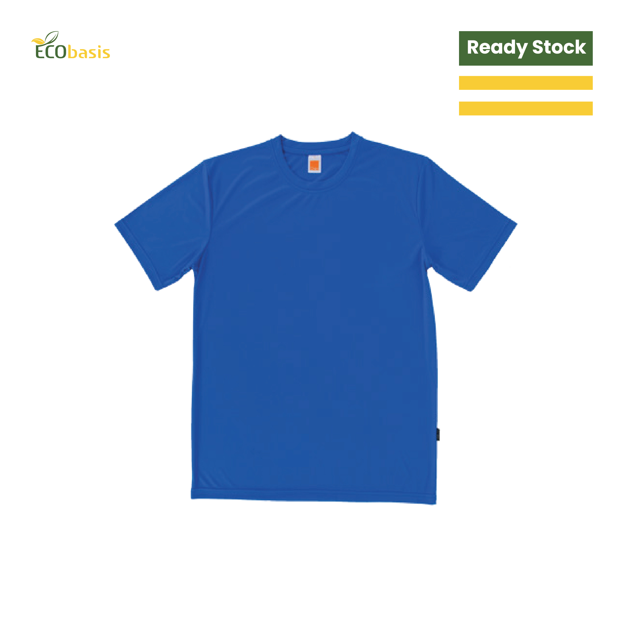 E35D56 Unisex Polyester Interlock Round Neck Short Sleeve T-Shirt