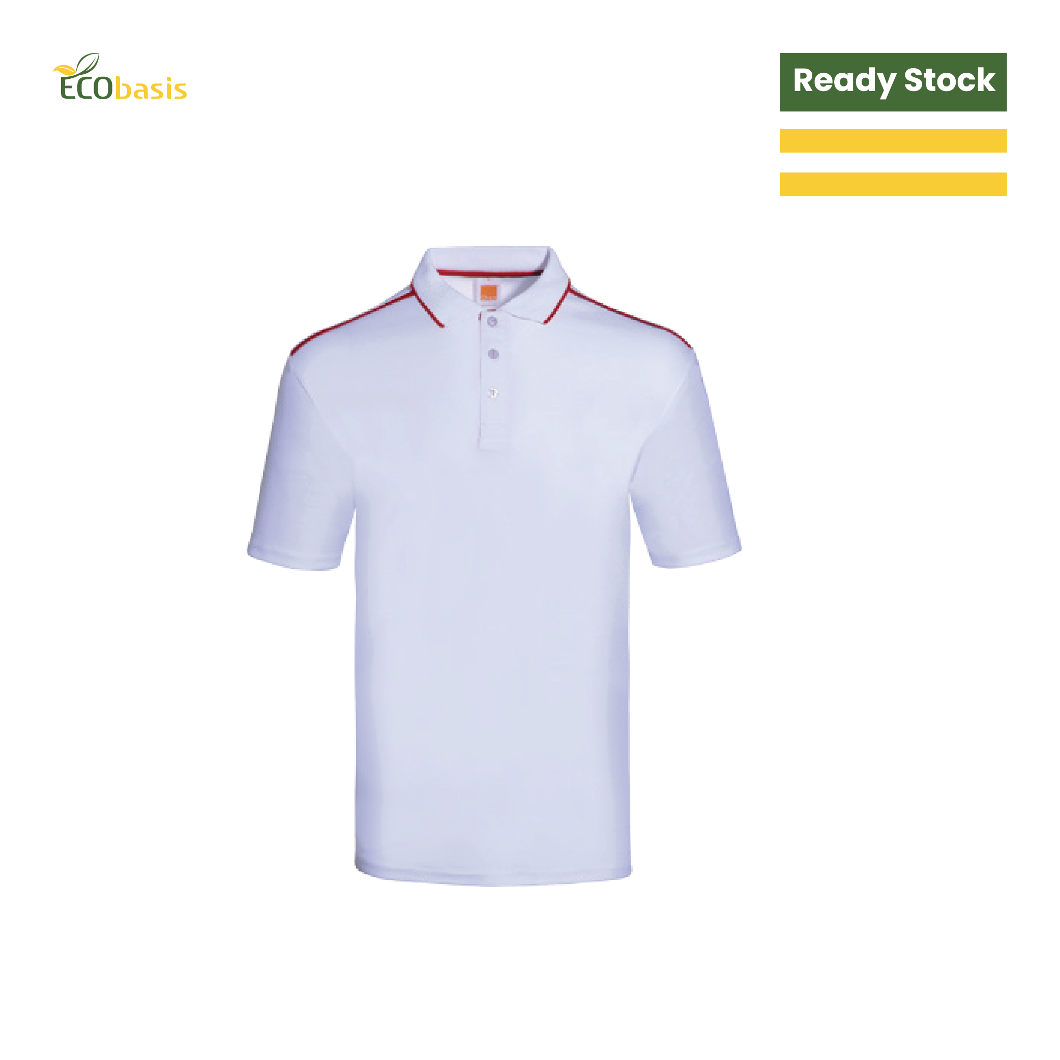 E35D64 Unisex CVC Short Sleeve Polo Shirt