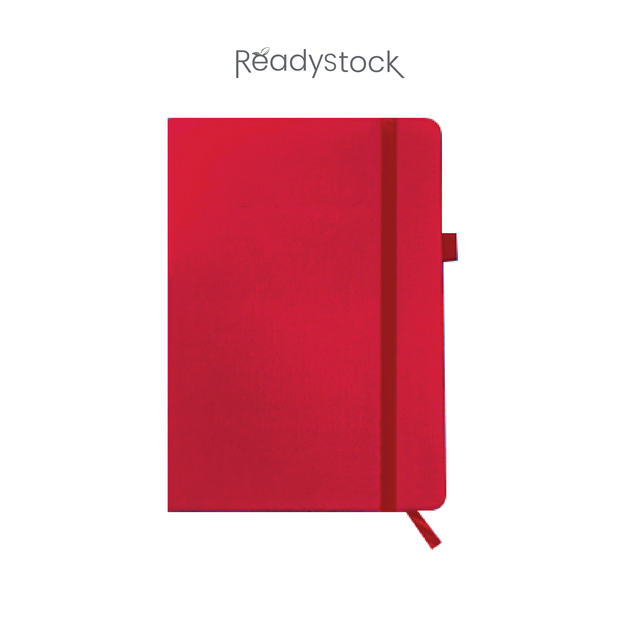 PU Fabric Hard Cover A5 Notebook with Pen Loop